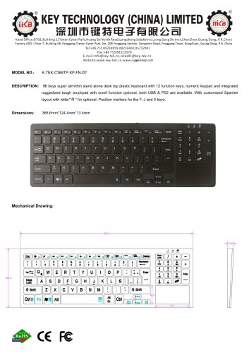 K-TEK-C366TP-KP-FN-DT data sheet