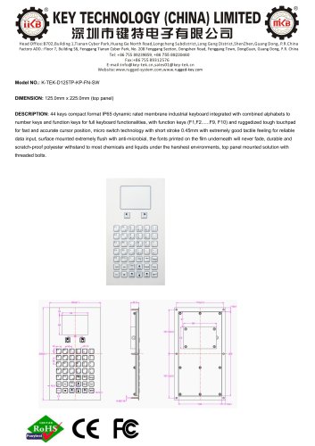 K-TEK-D125TP-KP-FN-SW