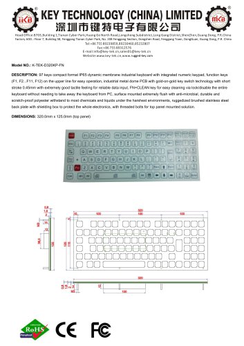 K-TEK-D320KP-FN data sheet