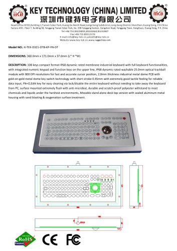 K-TEK-D321-OTB-KP-FN-DT data sheet