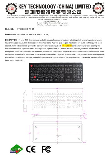 K-TEK-D399KP-FN-DT data sheet