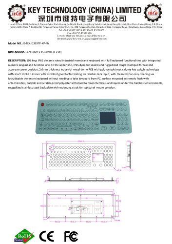 K-TEK-D399TP-KP-FN data sheet