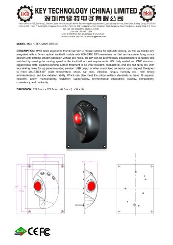 K-TEK-M129-OTB-3B Data sheet