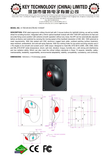 K-TEK-M129-OTB-NV-151B-BT Data sheet