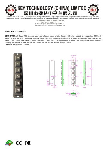 K-TEK-M18FK data sheet