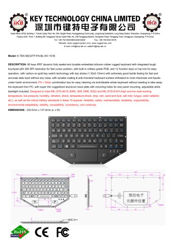 K-TEK-M232TP-FN-BL-NV-151B