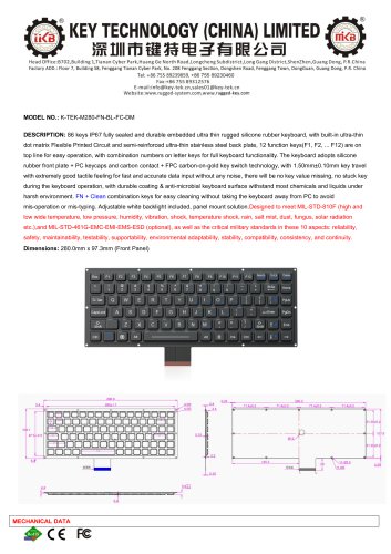 K-TEK-M280-FN-BL-FC-DM