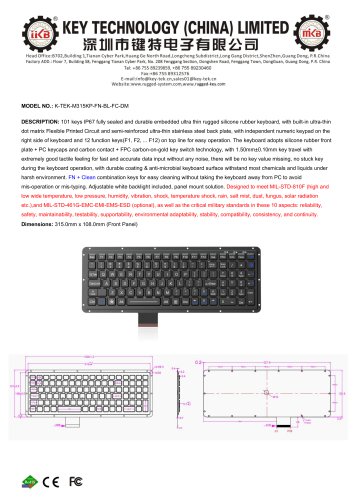 K-TEK-M315KP-FN-BL-FC-DM