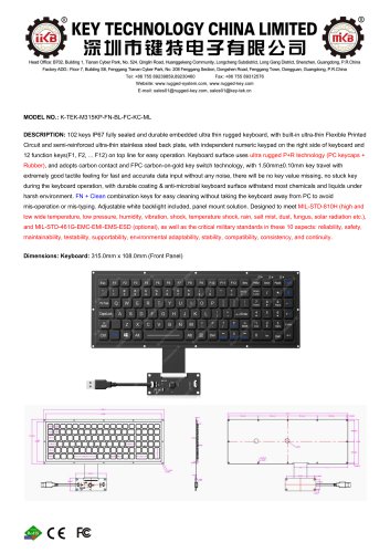 K-TEK-M315KP-FN-BL-FC-KC-ML