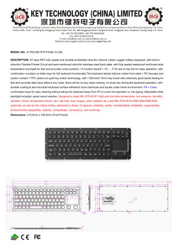 K-TEK-M315TP-FN-BL-FC-ML