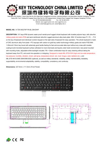 K-TEK-M327KP-FN-BL-DM-DWP
