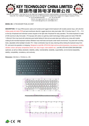 K-TEK-M334KP-FN-BL-AC-DWP