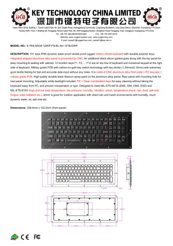 K-TEK-M338-122KP-FN-BL-NV-151B-DWP
