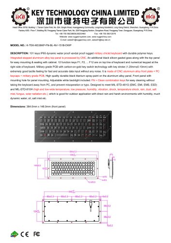 K-TEK-M338KP-FN-BL-NV-151B-DWP