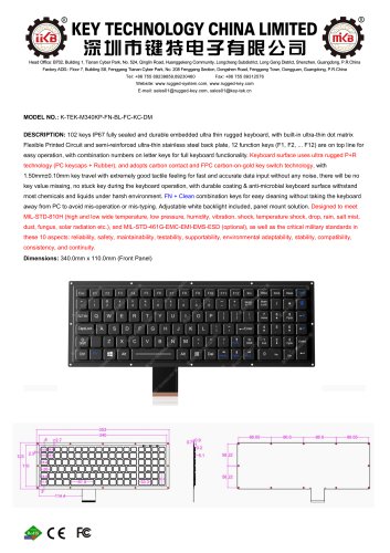 K-TEK-M340KP-FN-BL-FC-KC-DM