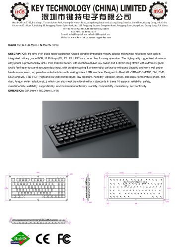 K-TEK-M354-FN-MA-NV-151B datasheet