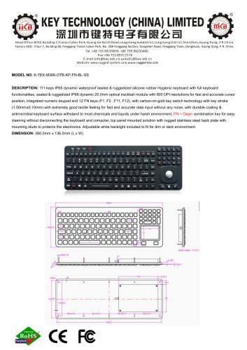 K-TEK-M366-OTB-KP-FN-BL-SS