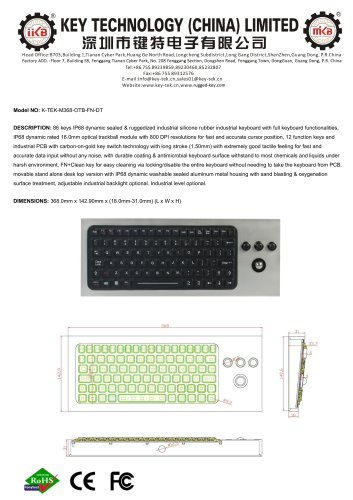 K-TEK-M368-OTB-FN-DT data sheet