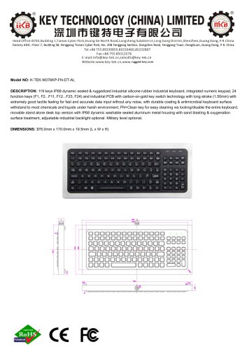 K-TEK-M376KP-FN-DT-AL data sheet