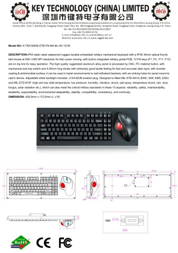 K-TEK-M458-OTB-FN-MA-BL-NV-151B datasheet