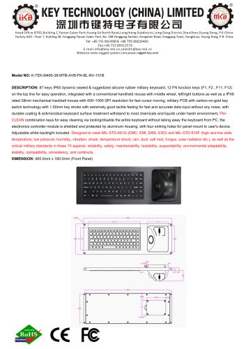 K-TEK-M465-38-MTB-AVB-FN-BL-NV-151B