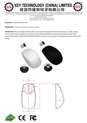 K-TEK-M65-OMS-DT-WF data sheet