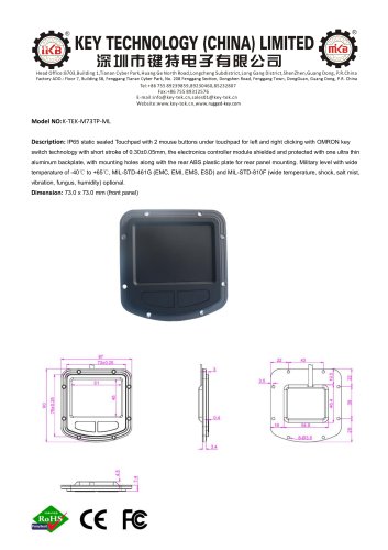 K-TEK-M73TP-ML-Datasheet