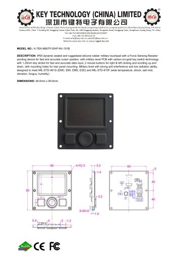 K-TEK-M90TP-DHP-NV-151B data sheet