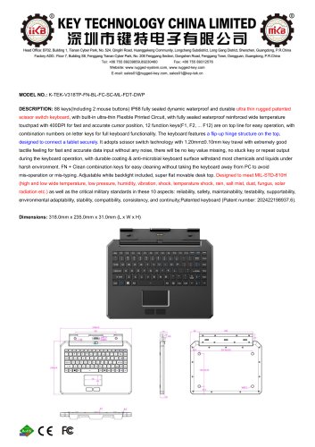 K-TEK-V318TP-FN-BL-FC-SC-ML-FDT-DWP