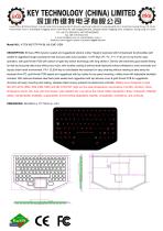 KEY TECHNOLOY Rugged Keyboard K-TEK-M275TP-FN-BL-ML-EMC-OEM