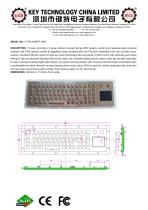 metal industrial keyboard K-TEK-A392TP-DWP data sheet