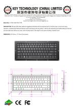 Scissor Switch Keyboard K-TEK-V300-FN-UT-RP datasheet