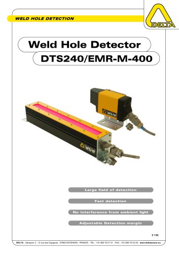 Weld Hole Detection DTS240 / EMR-M-400