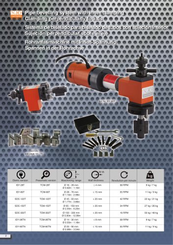 Pipe bevelling system