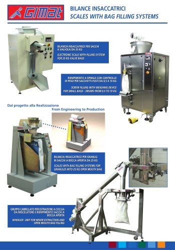 SCALES WITH BAG FILLING SYSTEMS