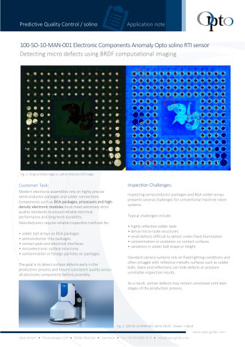 Electronic Components Anomaly Opto solino RTI sensor
