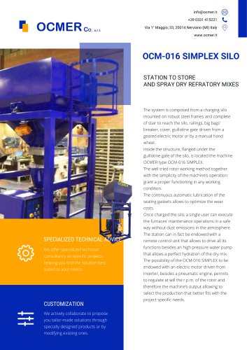 OCM-016 SIMPLEX SILO