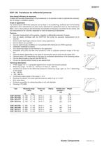 Transducer for differential pressure