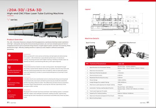 Golden Laser 3D 5-axis Laser Pipe Cutting Machine i25A-3D i35A-3D