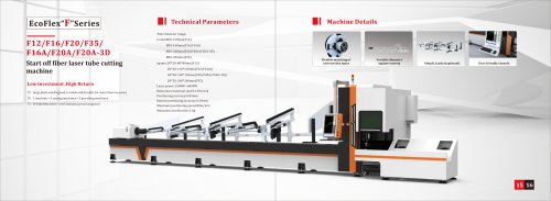Golden Laser Steel Tube Laser Cutting Machine F12 F16 F20 F20A F35A F35A-3D