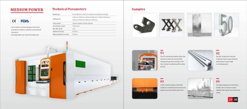 Medium power laser cutting machine X3plus