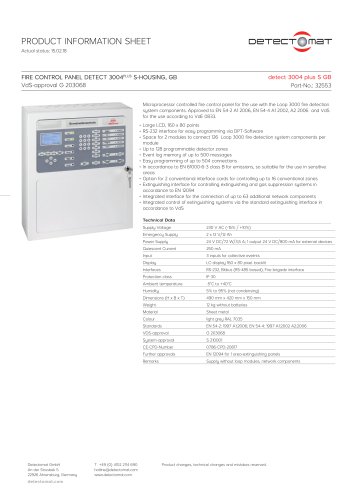 FIRE CONTROL PANEL DC3400 COMPACT