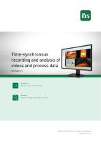 Time-synchronous recording and analysis of videos and process data