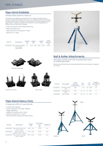Pipe stand foldable