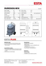 Datasheet DUROSOG-W DUST CLASS H