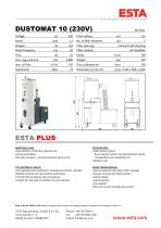 Datasheet DUSTOMAT 10 / 230 V