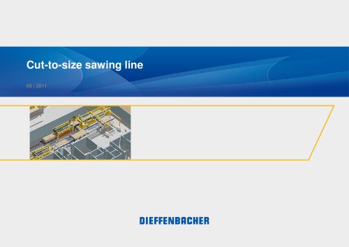 Cut-to-size sawing line