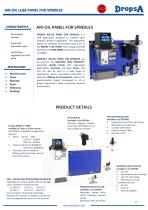 Air/Oil lube panel for spindles