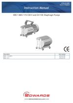 XDD 1 MKII/115/230 V and 24 V DC Diaphragm Pumps Instruction Manual