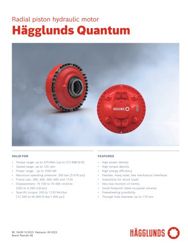 Radial piston hydraulic motor Hägglunds Quantum